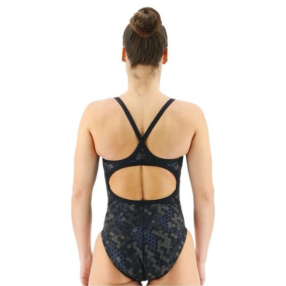 TYR Durafast Elite Women's Diamond Controlfit Swimsuit - Carbon Hex- 10 - NWT - Picture 4 of 16